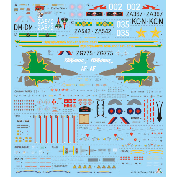 Літак TORNADO GR. 4  1/32 Italeri  2513