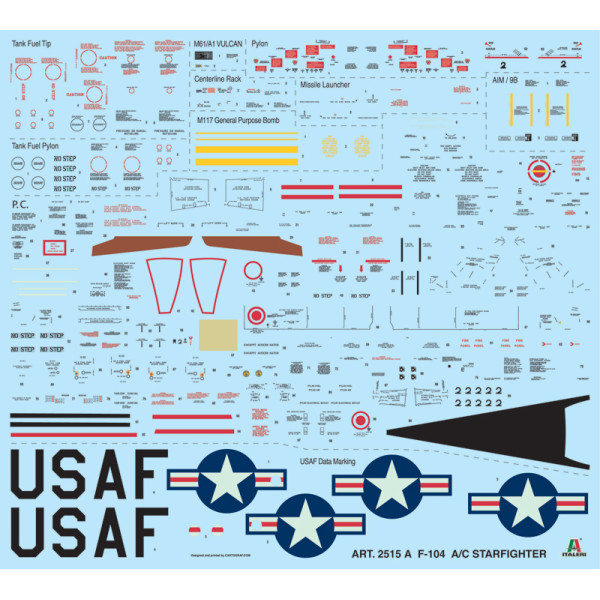 F-104 STARFIGHTER A/C  1/32 Italeri  2515