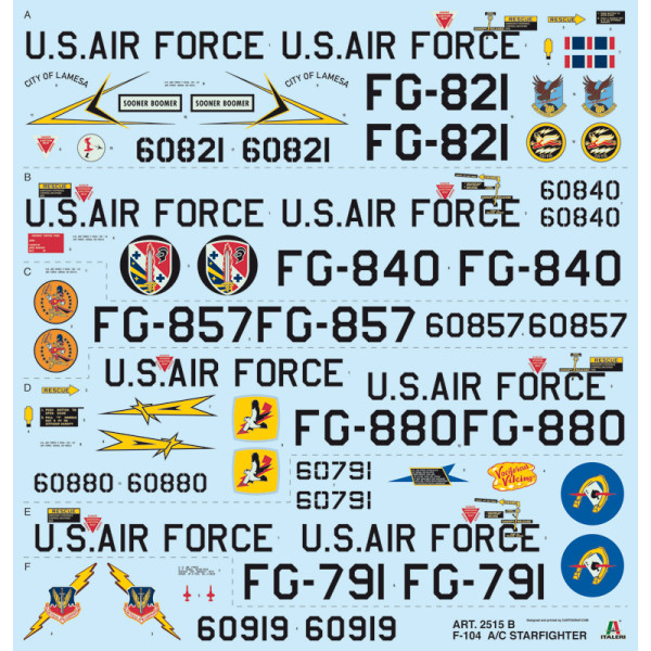 F-104 STARFIGHTER A/C  1/32 Italeri  2515