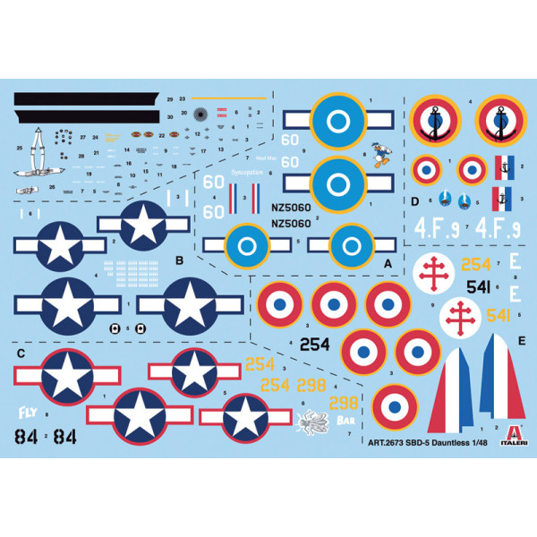 Бомбардувальник SBD 5 Dauntless 1/48 Italeri 2673