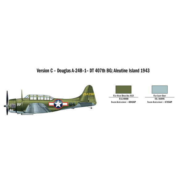 Бомбардувальник SBD 5 Dauntless 1/48 Italeri 2673