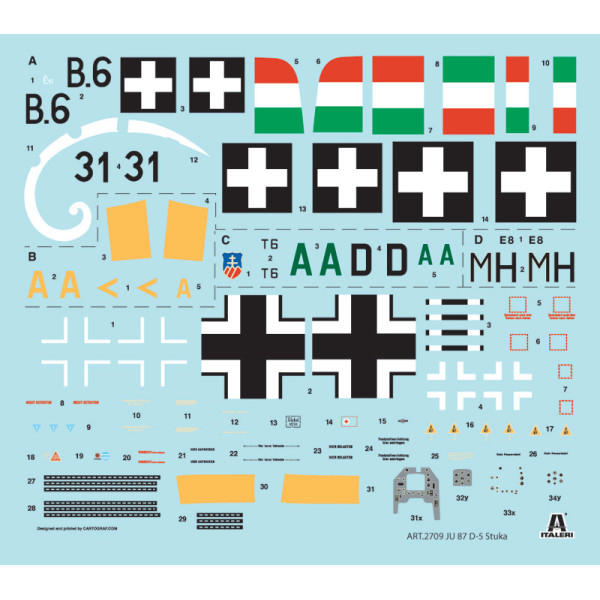 Ju 87 D - 5 Stuka 1/48 Italeri 2709