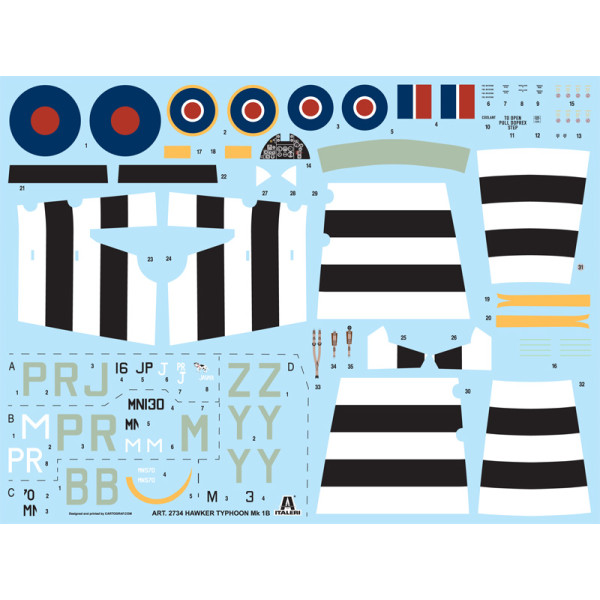 Hawker Typhoon Mk.Ib (late) 1/48 Italeri  2734