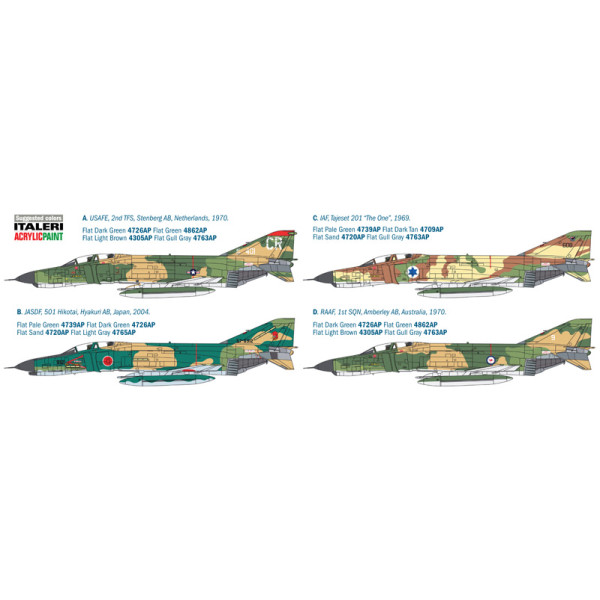 Винищувач F-4E Phantom II 1/48 Italeri 2770