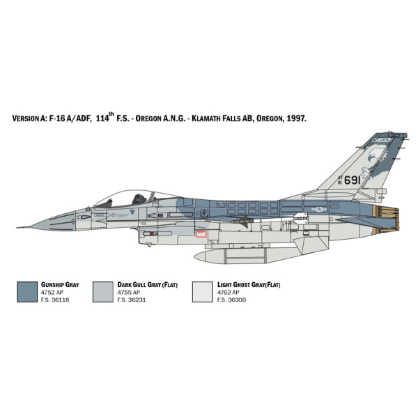 F-16 A Fighting Falcon 1/48 Italeri  2786