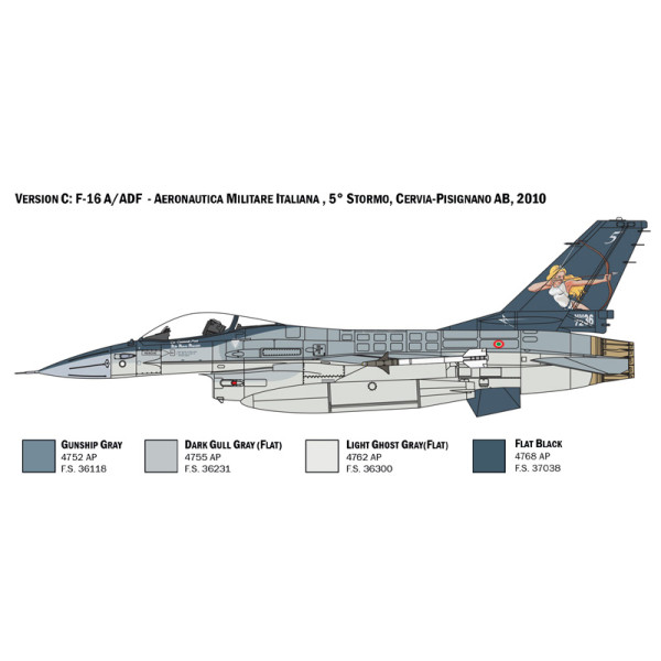 F-16 A Fighting Falcon 1/48 Italeri  2786