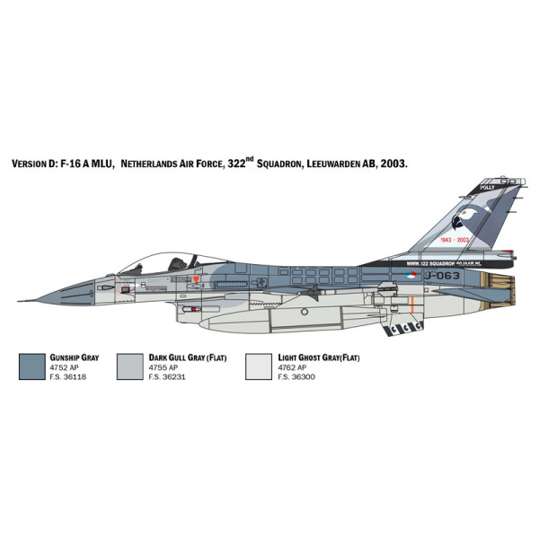 F-16 A Fighting Falcon 1/48 Italeri  2786