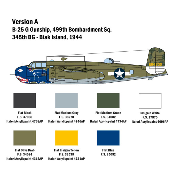 Бомбардувальник B-25G Mitchell 1/48 Italeri 2787