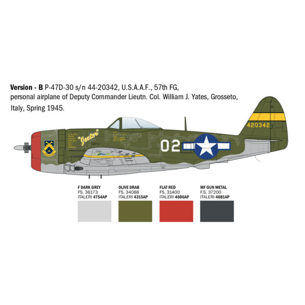 Винищувач P-47D Thunderbolt 1/48 Italeri  2835