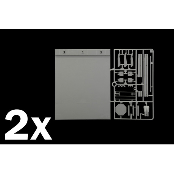 Guard Rail and Road Section for Display 1/24 Italeri 3864
