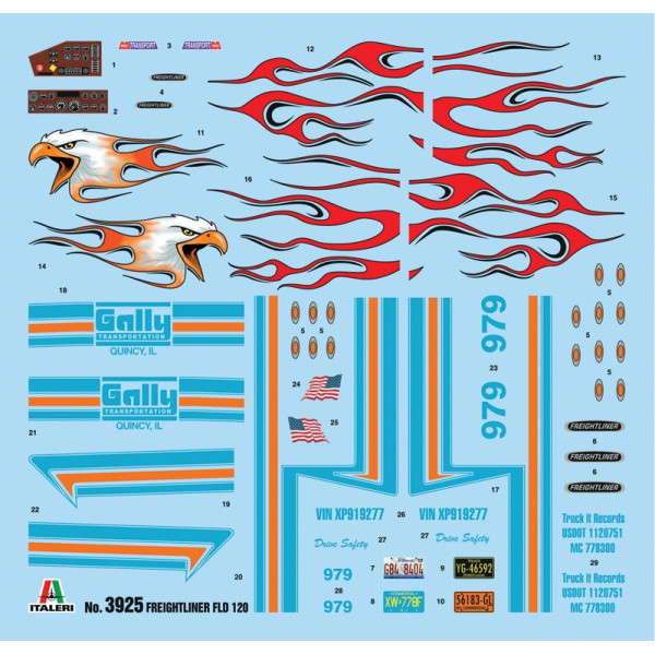 Freightliner FLD 120 Special 1/24  Italeri 3925