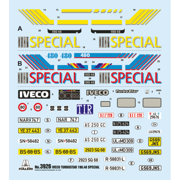 IVECO Turbostar 190.48 Special 1/24  Italeri 3926