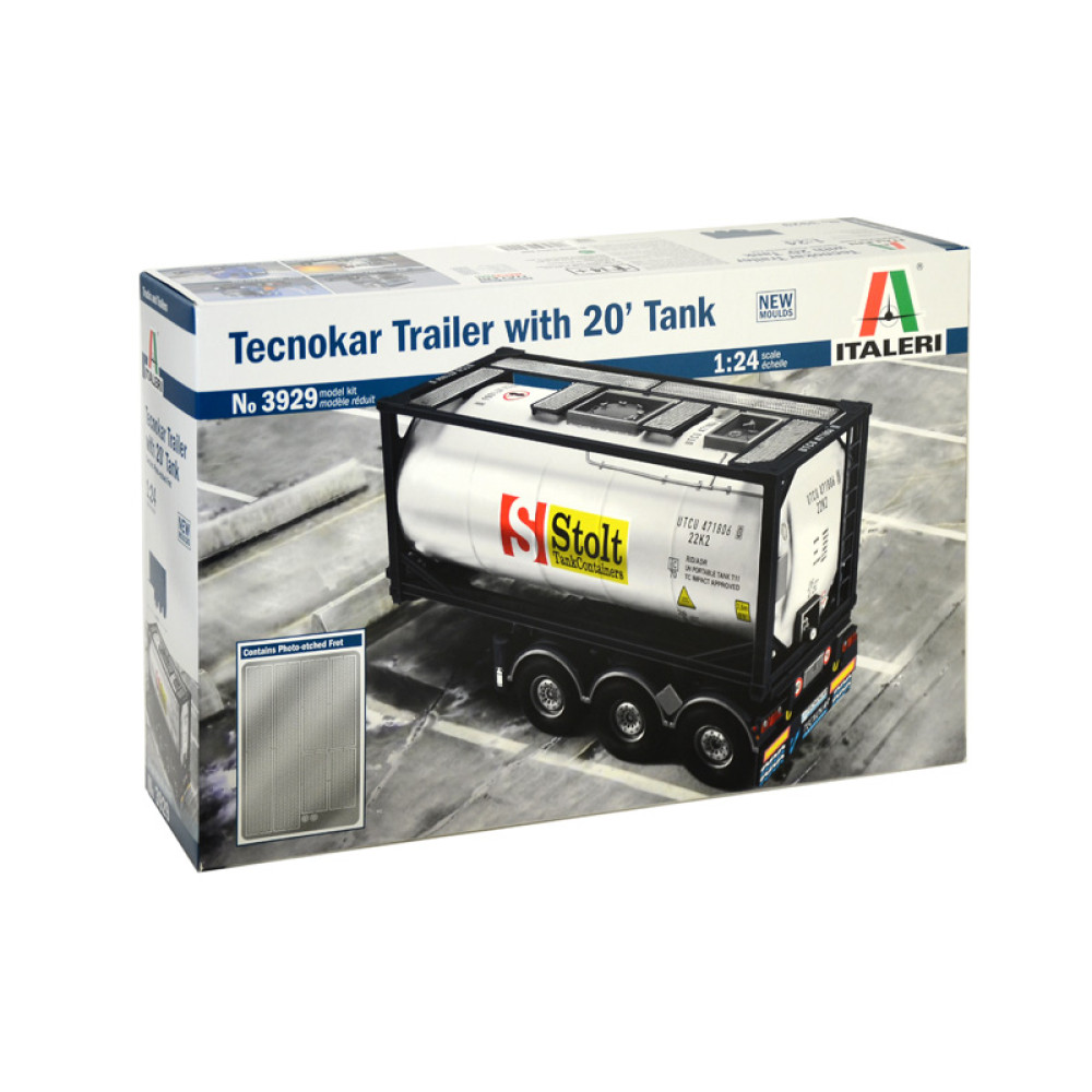 Автомобіль Tecnokar Trailer with 20' Tank 1/24 Italeri  3929