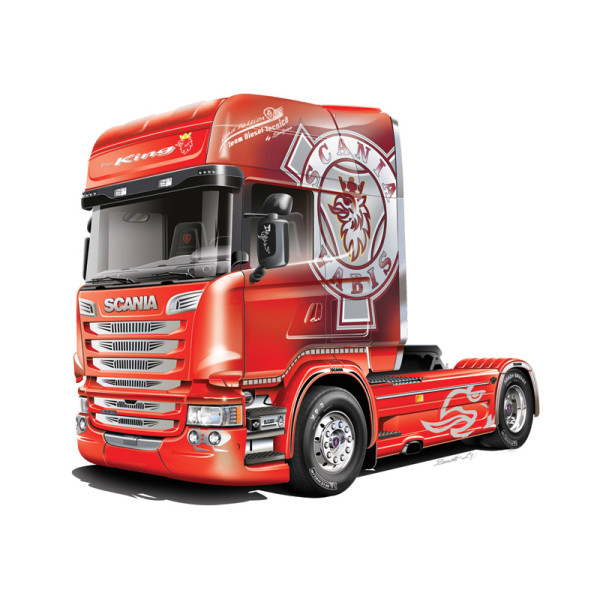 Збірна модель  SCANIA R730 STREAMLINE "TEAM CHIMERA" 1/24  Italeri 3930