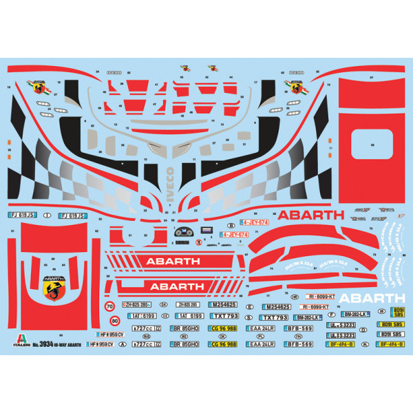  IVECO HI-WAY E5 ABARTH 1/24  Italeri 3934