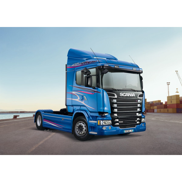 Автомобіль  SCANIA R400 STREAMLINE Flat Roof 1/24  Italeri 3947