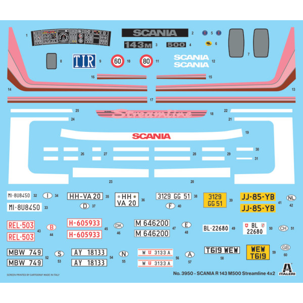 Scania R143 M 500 Streamline 4x2 1/24  Italeri 3950