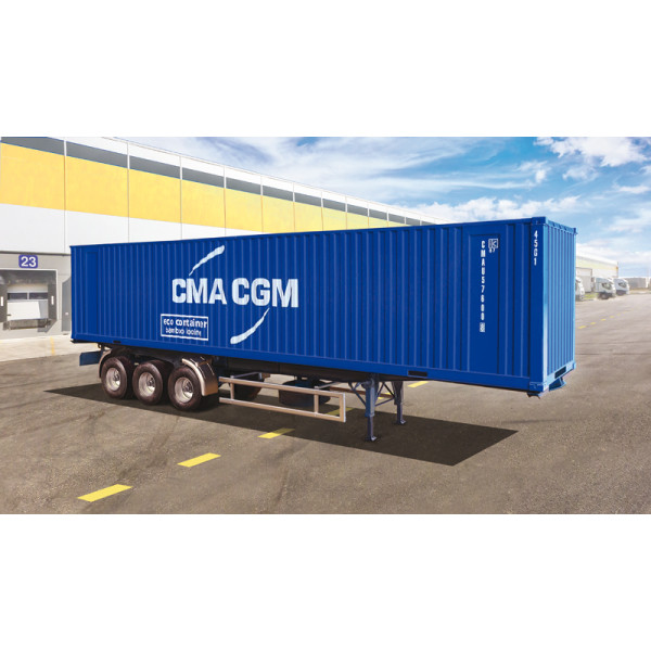 40' CONTAINER TRAILER 1/24 Italeri 3951