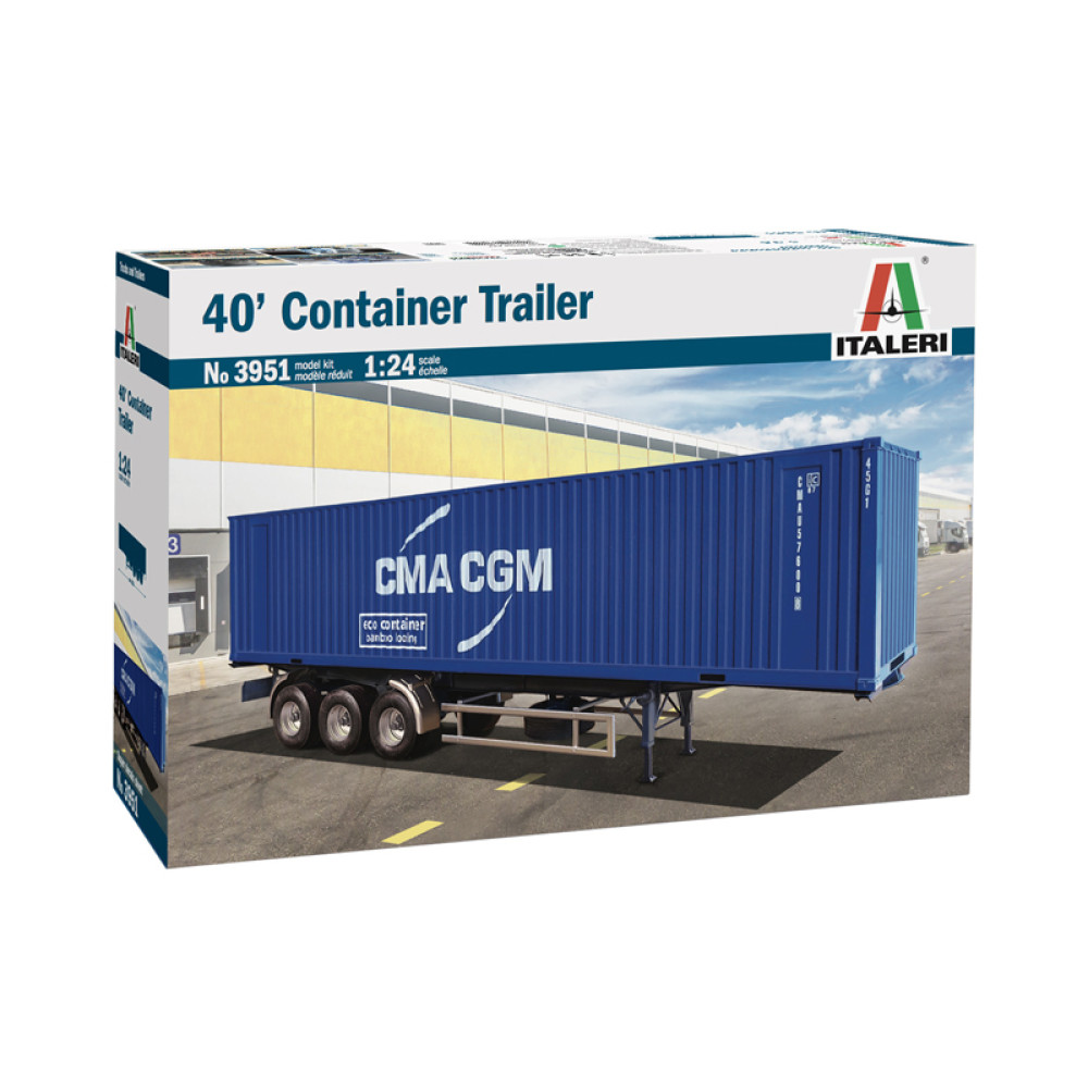 40' CONTAINER TRAILER 1/24 Italeri 3951