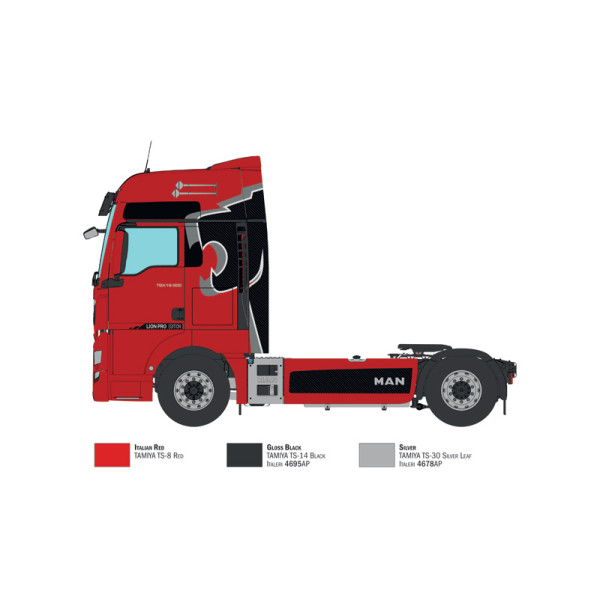 Автомобіль  MAN TGX 18.500 XXL Lion Pro Edition  1/24  Italeri 3959