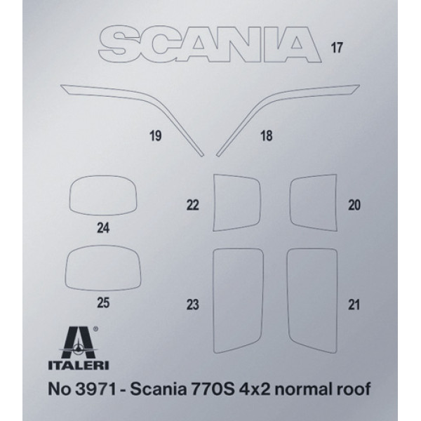 Scania S770 4x2 Normal Roof "Grey Cab" 1/24  Italeri 3971