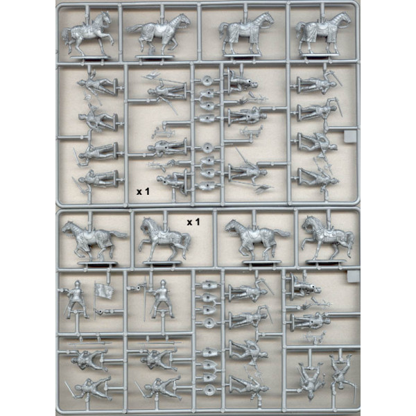Французькі лицарі, 100-річна війна, 28 фігур 1/72 Italeri 6026
