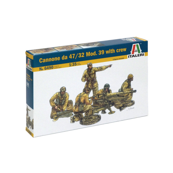 Cannone da 47/32 Mod. 39 with crew 1/35 Italeri 6490