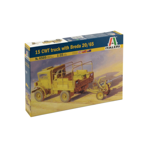 Артиллерийский тягач 15 CWT truck with Breda 20/65  1/35 Italeri  6505