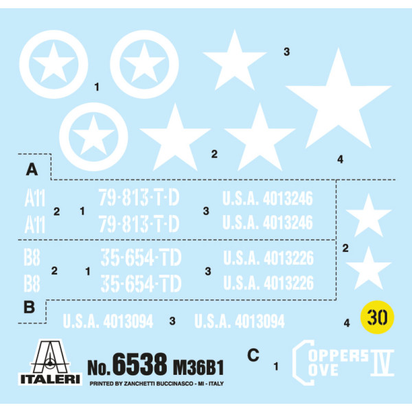 90mm Gun Motor Carriage M36B1 1/35 Italeri  6538