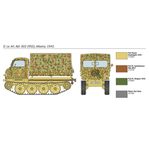 STEYR RSO/01 with GERMAN SOLDIERS 1/35 Italeri 6549