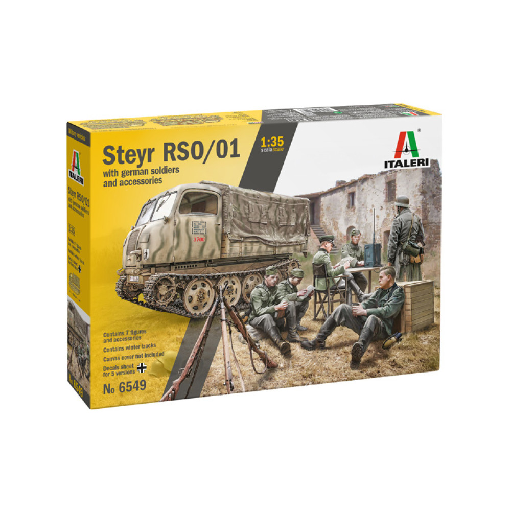 STEYR RSO/01 with GERMAN SOLDIERS 1/35 Italeri 6549