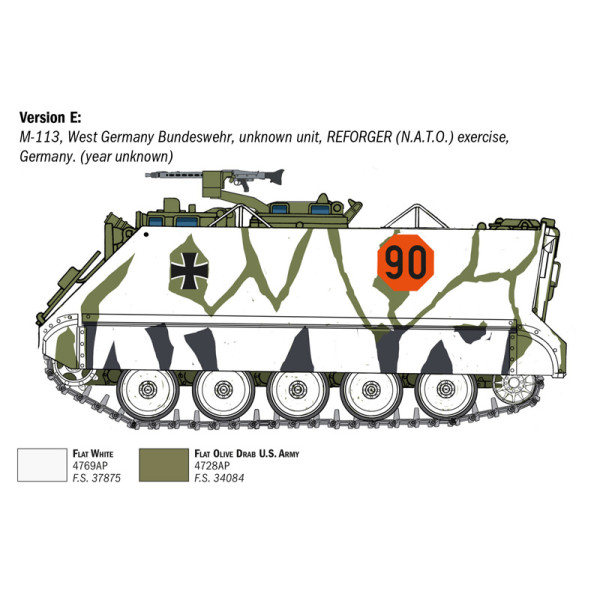 Armoured Personnel Carrier M113A1 1/35 Italeri 6753