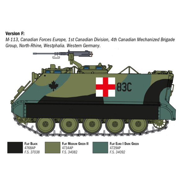 Armoured Personnel Carrier M113A1 1/35 Italeri 6753