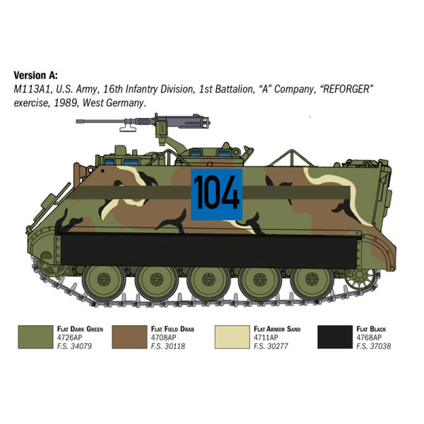 Armoured Personnel Carrier M113A1 1/35 Italeri 6753