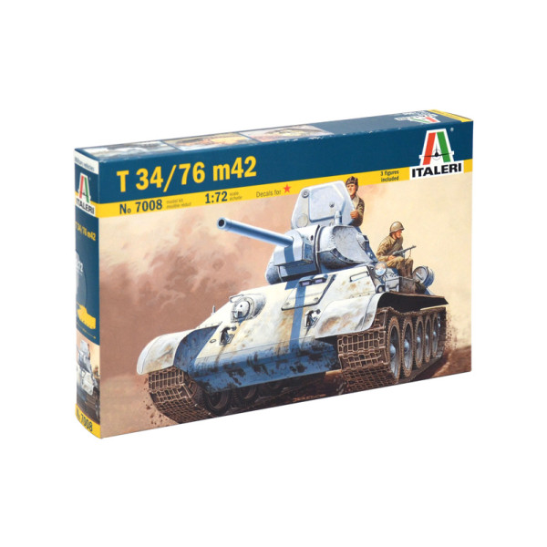 Танк T 34/76 M42 1/72 Italeri  7008
