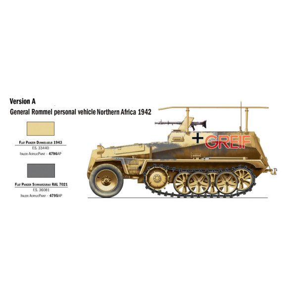 Збірна модель Sd. Kfz. 250/3 1/72 Italeri  7034