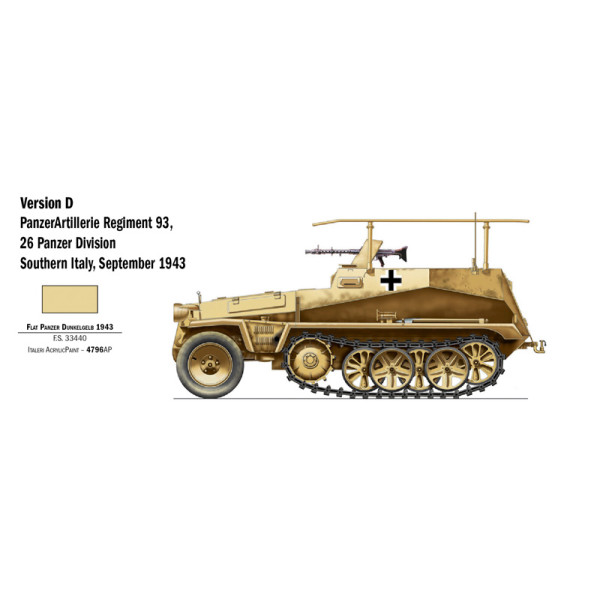 Збірна модель Sd. Kfz. 250/3 1/72 Italeri  7034