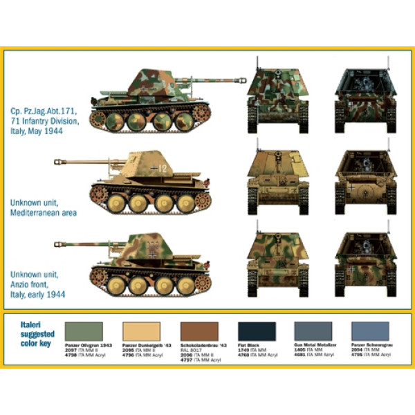 САУ Marder III Ausf.H 1/72 Italeri  7060