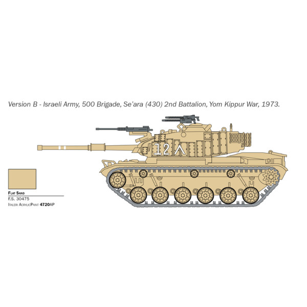 Збірна модель Танк MAGACH 6  1/72 Italeri  7073