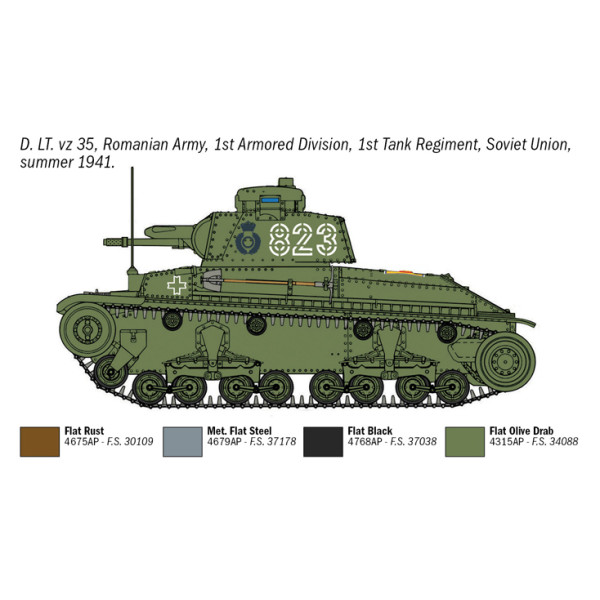 Збірна модель Танк Pz. Kpfw. 35(t) 1/72 Italeri  7084