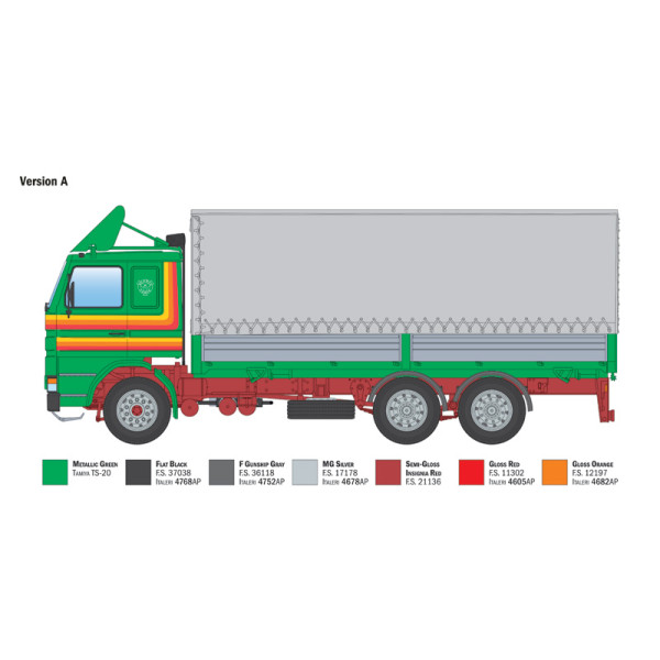 Scania 142H 6x2 Canvas 1/24  Italeri 90762