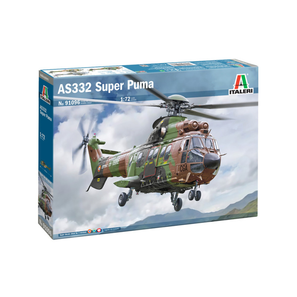 Збірна модель гелікоптера AS332 Super Puma  1/72 Italeri 91096