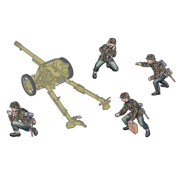 Pak 97/38 AT Gun with crew 1/35 Italeri 96460