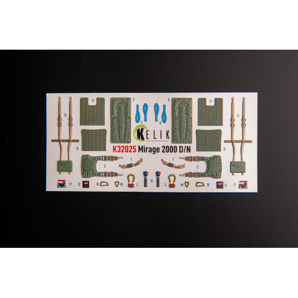 Mirage 2000D/N 3D Декаль Інтер'єр для набору Kitty Hawk/Zimi models 1/32 Kelik K32025