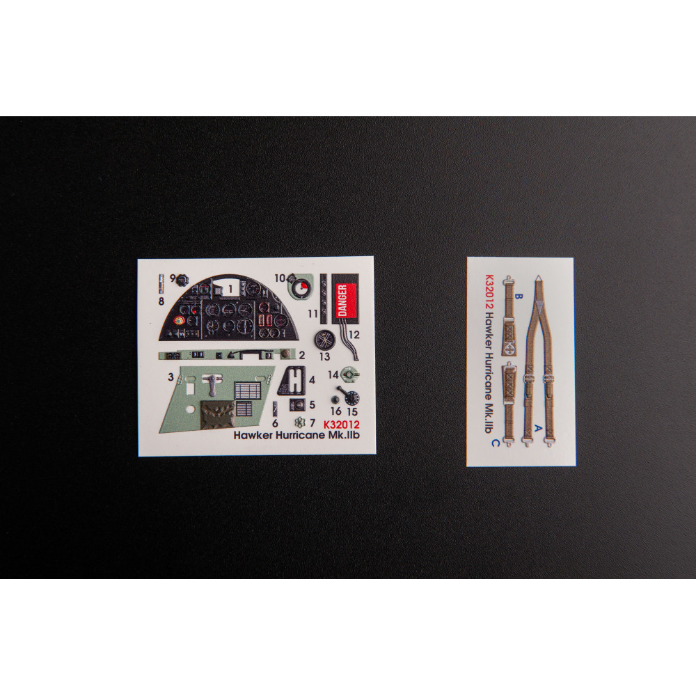 Hawker Hurricane Mk.IIB  3D Декаль  ІНТЕР'ЄР для комплекту Revell 1/32 Kelik K32012