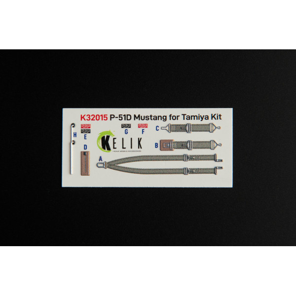 P-51D Mustang  3D Декаль  ІНТЕР'ЄР для комплекту Tamiya 1/32 Kelik K32015