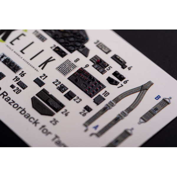 P-47D "Razorback"  interior 3D decals for Tamiya 1/48 Kelik K48015