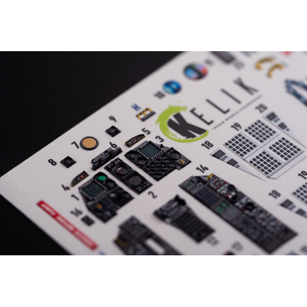 A-10C "Thunderbolt "  interior 3D decals for Academy 1/48 Kelik K48017