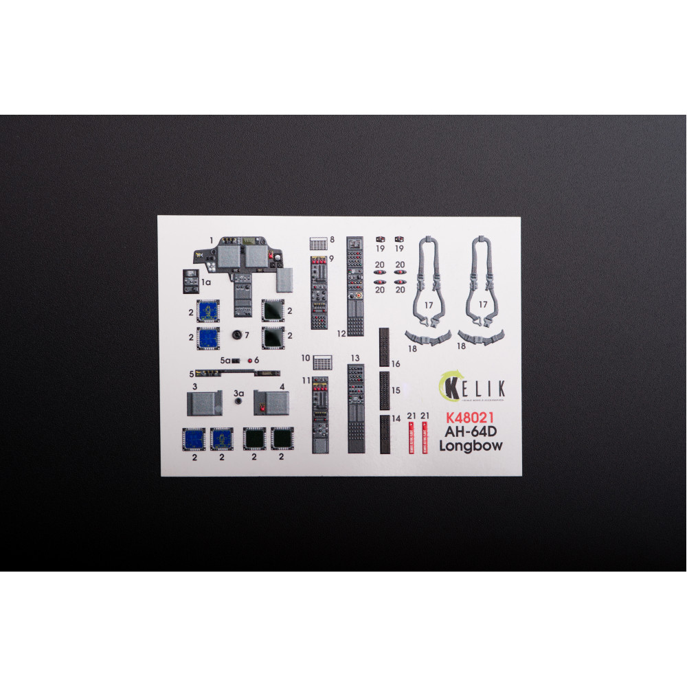 AH-64D "Apache longbow"   Interior for Hasegawa  1/48 Kelik K48021