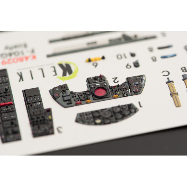 F-104G "Starfighter" ранній тип 3D Декаль Інтер'єр для Hasegawa  1/48 Kelik K48029